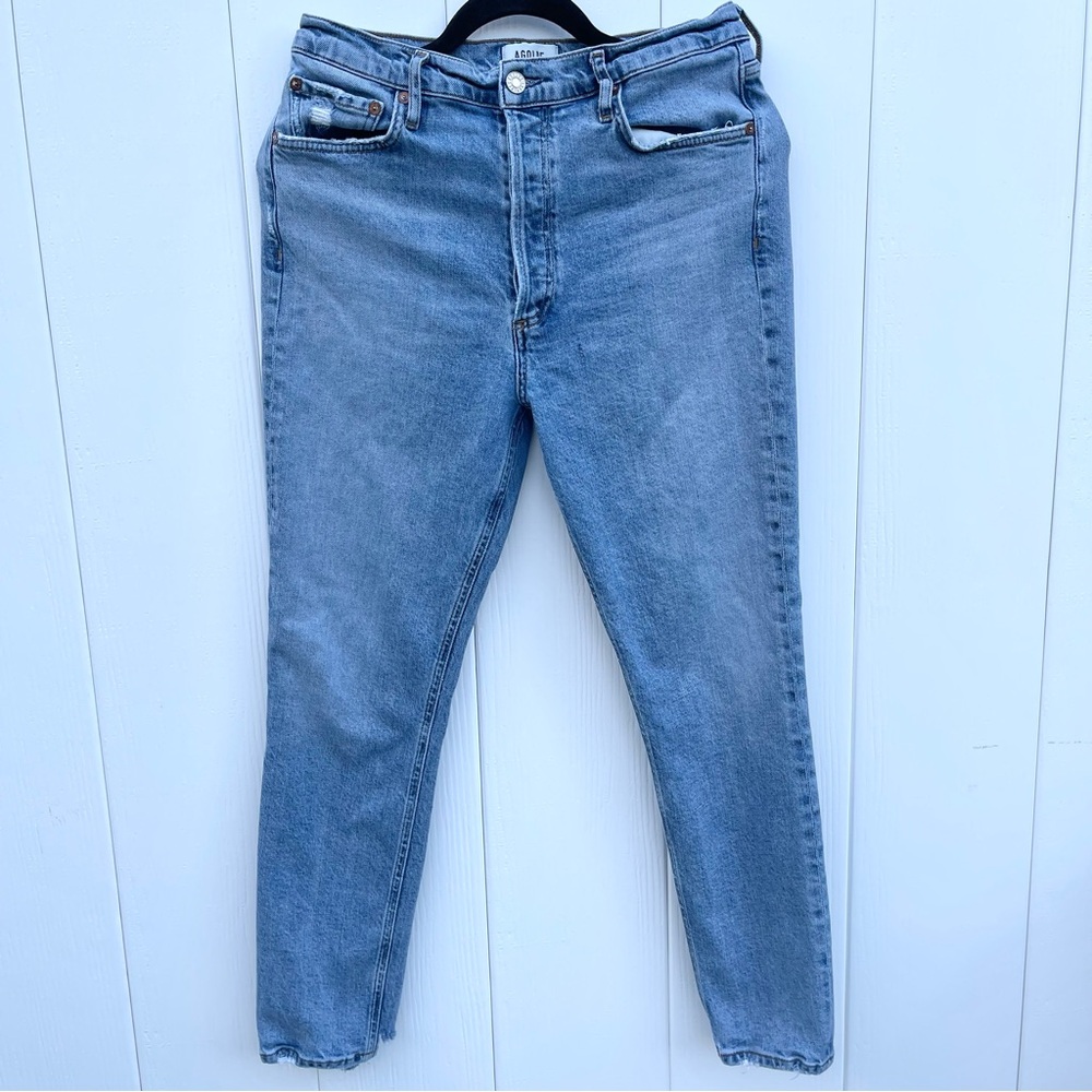 Agolde Women's Skinny Jeans - Light Blue